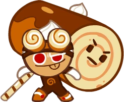 Roll Cake Cookie Relay Cookie Cookie image used to identify a Cookie Run for Kakao Cookie entry.