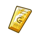 Gold Drop Huge Gold Bar Treasure image used to identify a Cookie Run for Kakao Treasure entry.