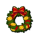 Squirrels Coin Wreath Decoration Treasure image used to identify a Cookie Run for Kakao Treasure entry.