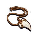 Werewolf Cookie's Precious Necklace Treasure image used to identify a Cookie Run for Kakao Treasure entry.