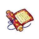 Geumgang Beopsa Cookie's Noble Scripture Treasure +9 Treasure image used to identify a Cookie Run for Kakao Treasure entry.