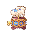 Blueberry White Horse Music Box Treasure image used to identify a Cookie Run for Kakao Treasure entry.